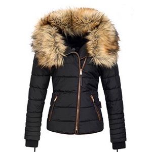 Black Coat with Fur 🔥